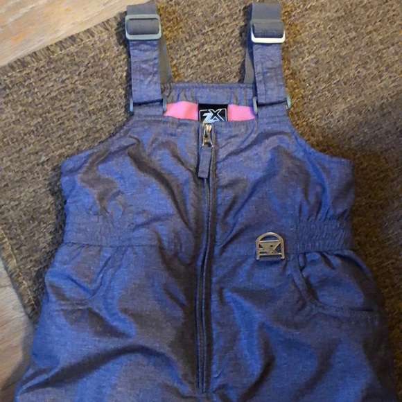 ZERO XPOSURE Size 4/5 Kids Youth Snowsuit Silver/Gray Pink 1-Pc Ski Winter NEW - Picture 11 of 16